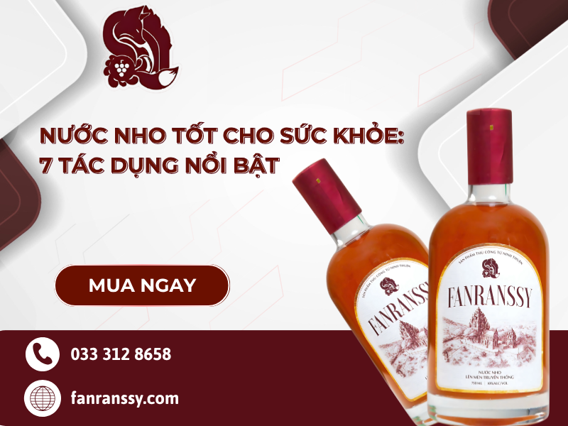 Nước Nho Tốt Cho Sức Khỏe: 7 Tác Dụng Nổi Bật Nước nho tốt cho sức khỏe: 7 tác dụng nổi bật