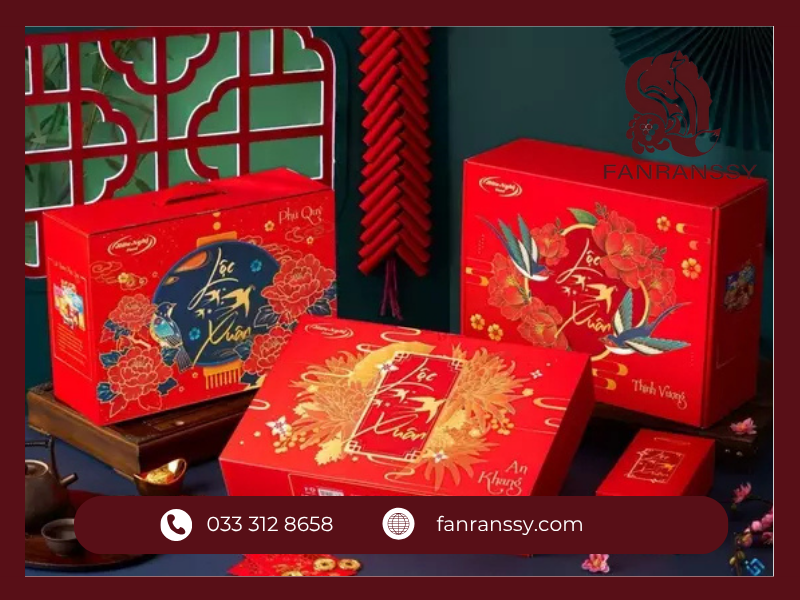 mẫu hộp quà tết cao cấp